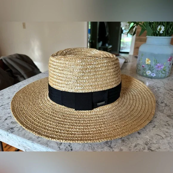 Brixton Joanna Honey Straw Hat with Black Band - Picture 4 of 9